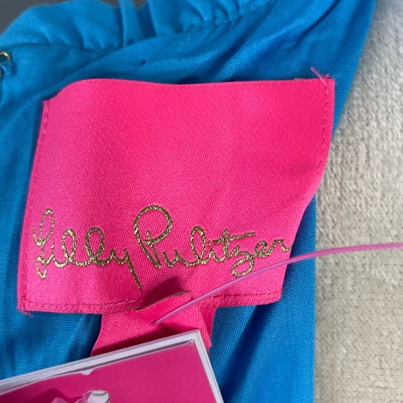 NWT Lily Pulitzer Elina Stretch Cotton Cumulus Blue - Picture 10 of 11